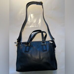Fossil Black Leather Handbag